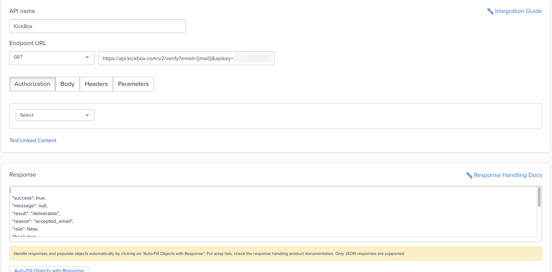 Linked Content Setup