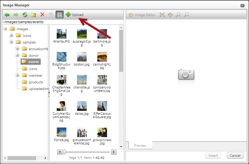 Uploading images