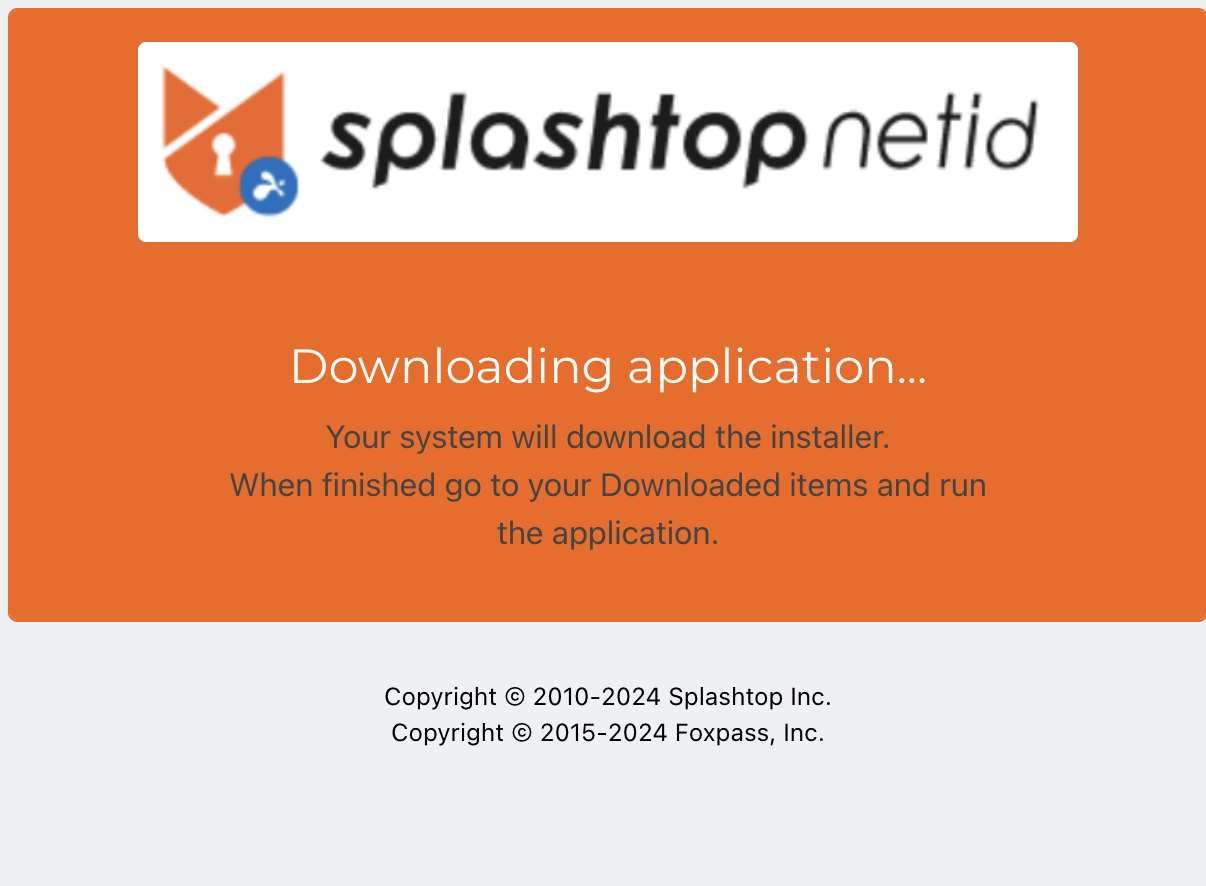 Downloading the installer