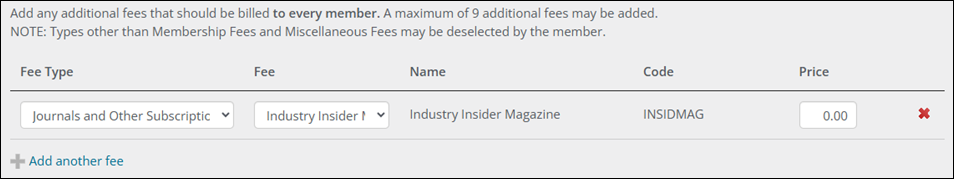 Defining optional and complementary products