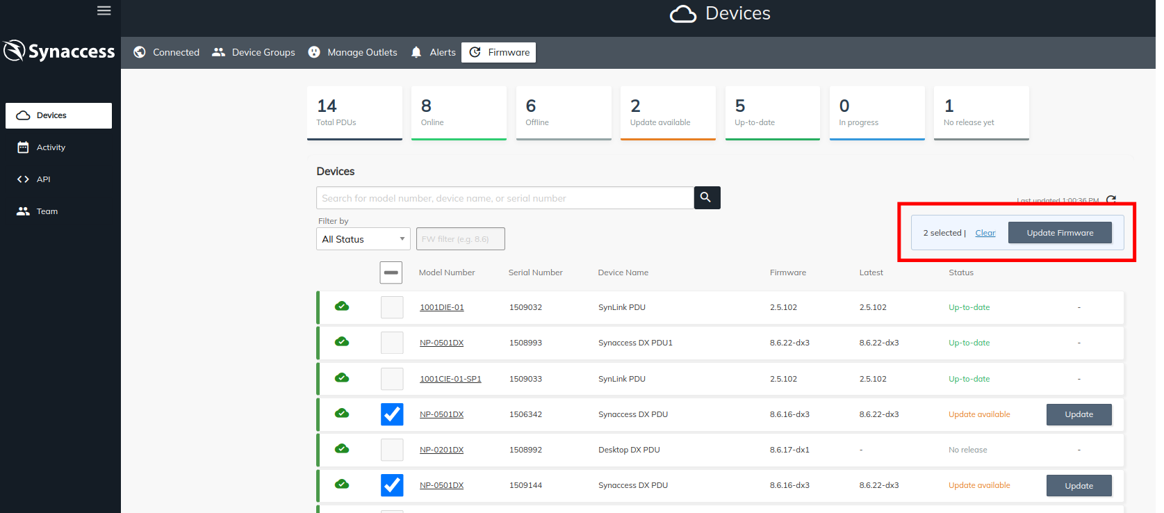 Batch Update Example