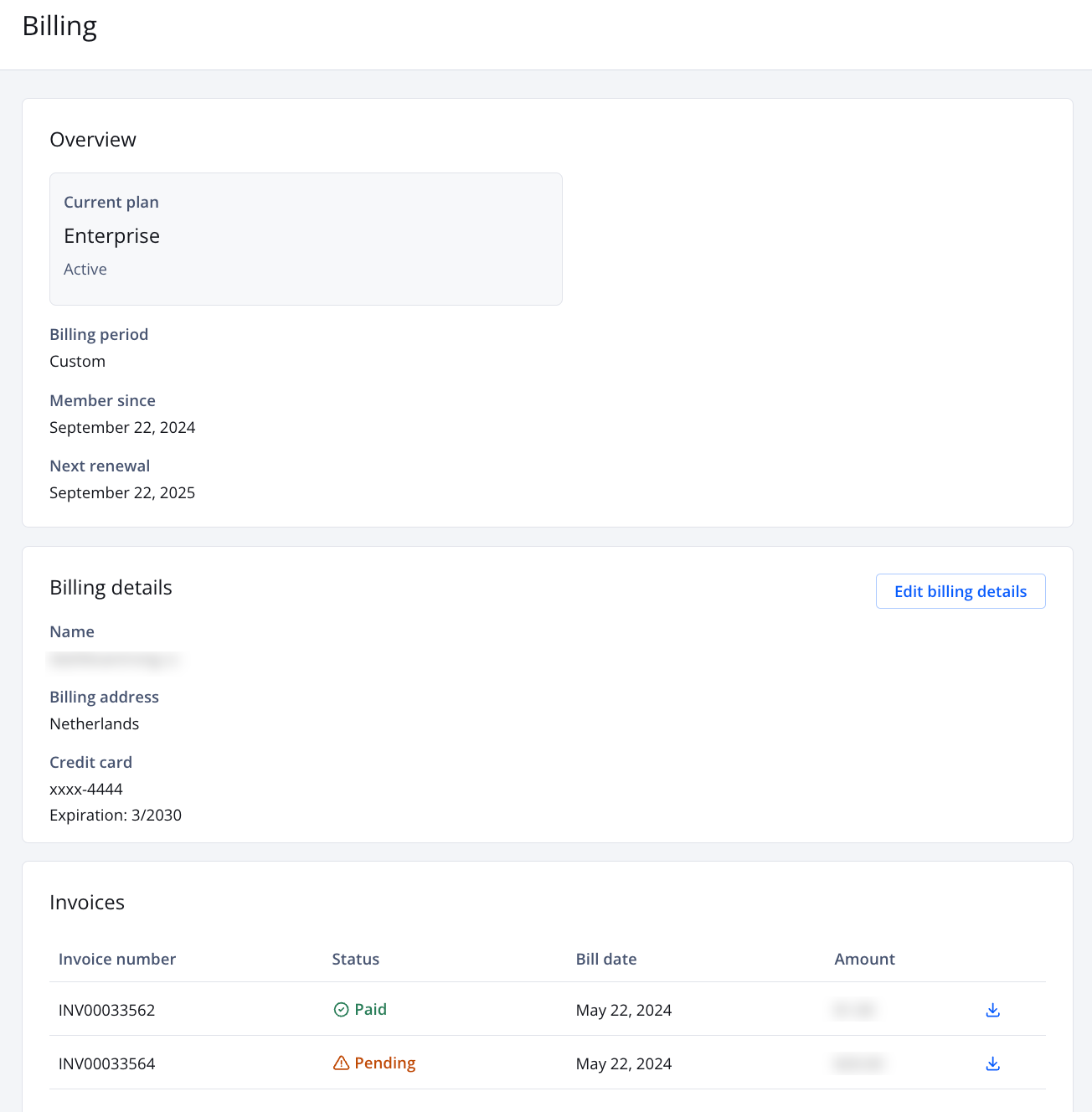 Billing Overview