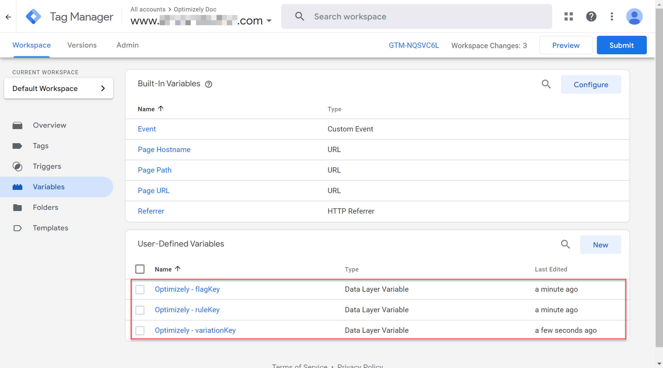 user defined layer variables