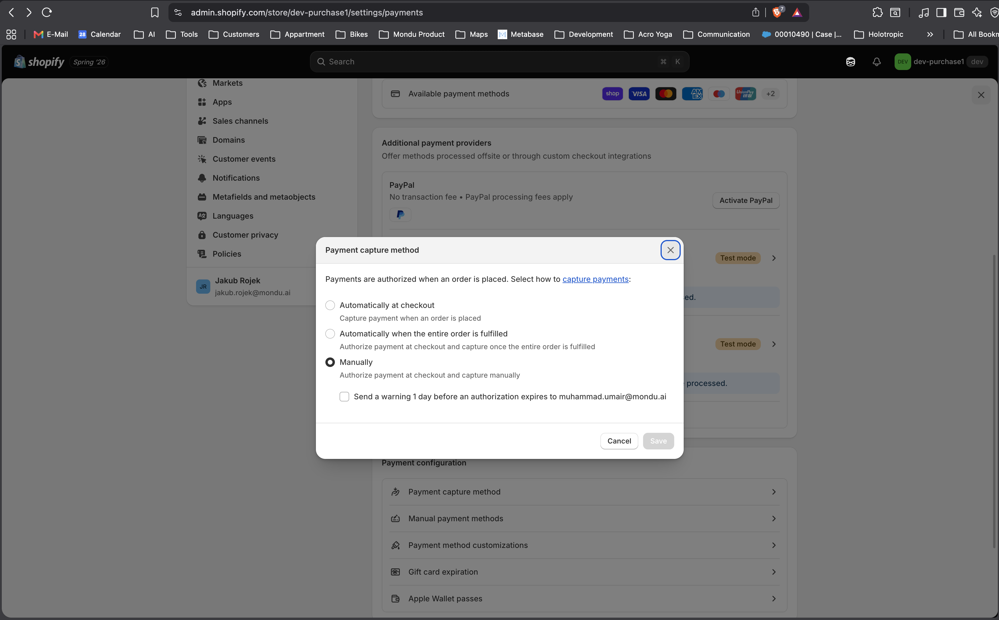 use the refund function to lower the invoice amount
