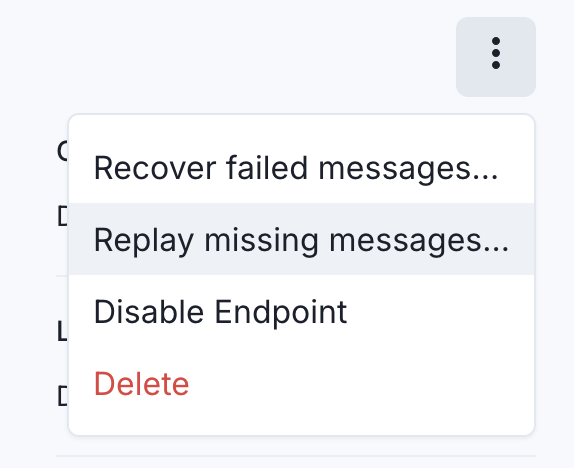 recover modal