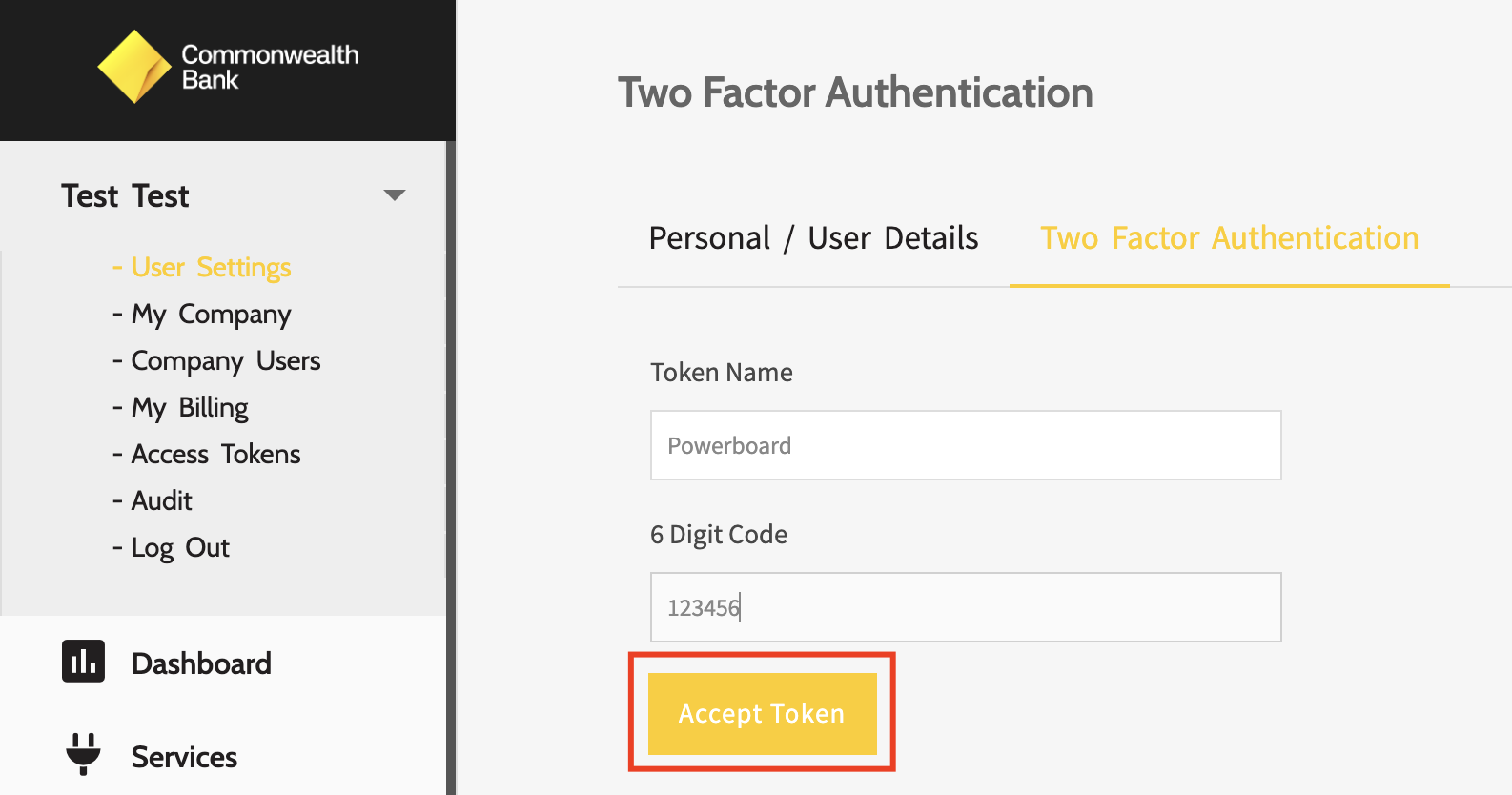 Enable two-factor authentication