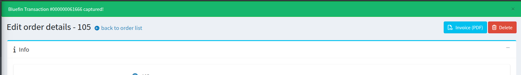Capturing Authorization | Notification