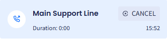 Screenshot of Cancel status