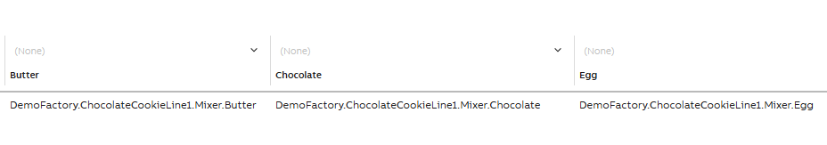 Example of Mixer instances of GUID paths