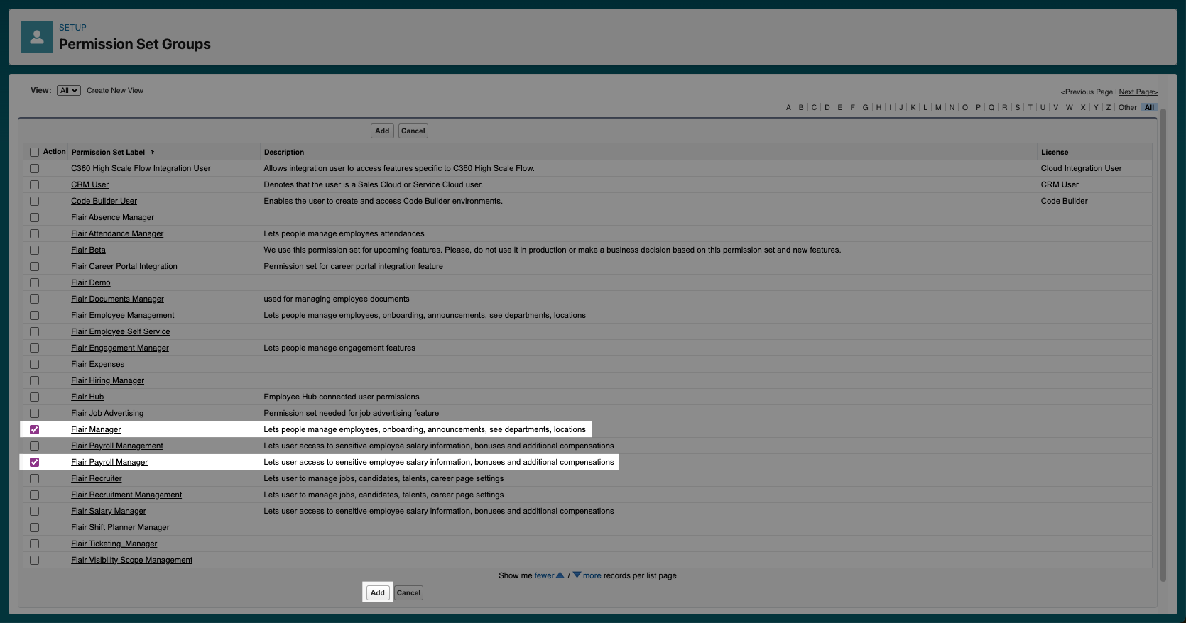 Creating permission set groups in Salesforce