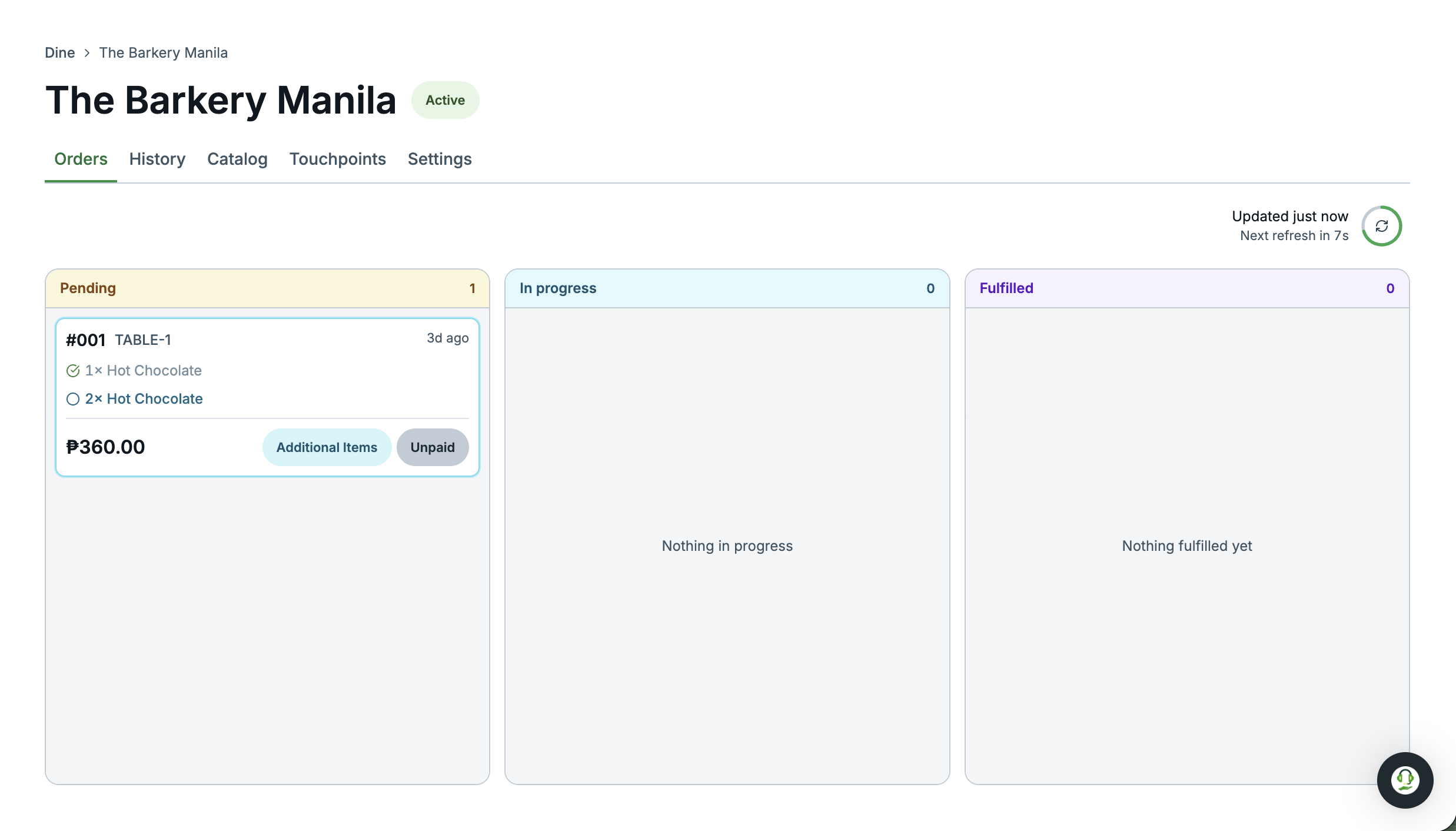add more items from merchant dashboard