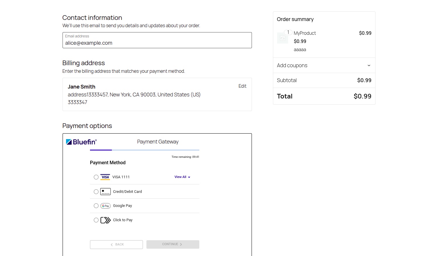 Shipping Disabled | Checkout Example