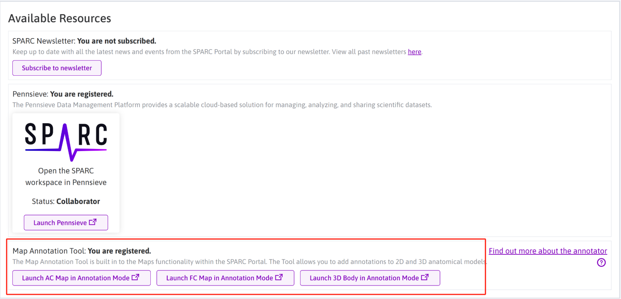 **Figure 2:** Launch Annotation mode in maps