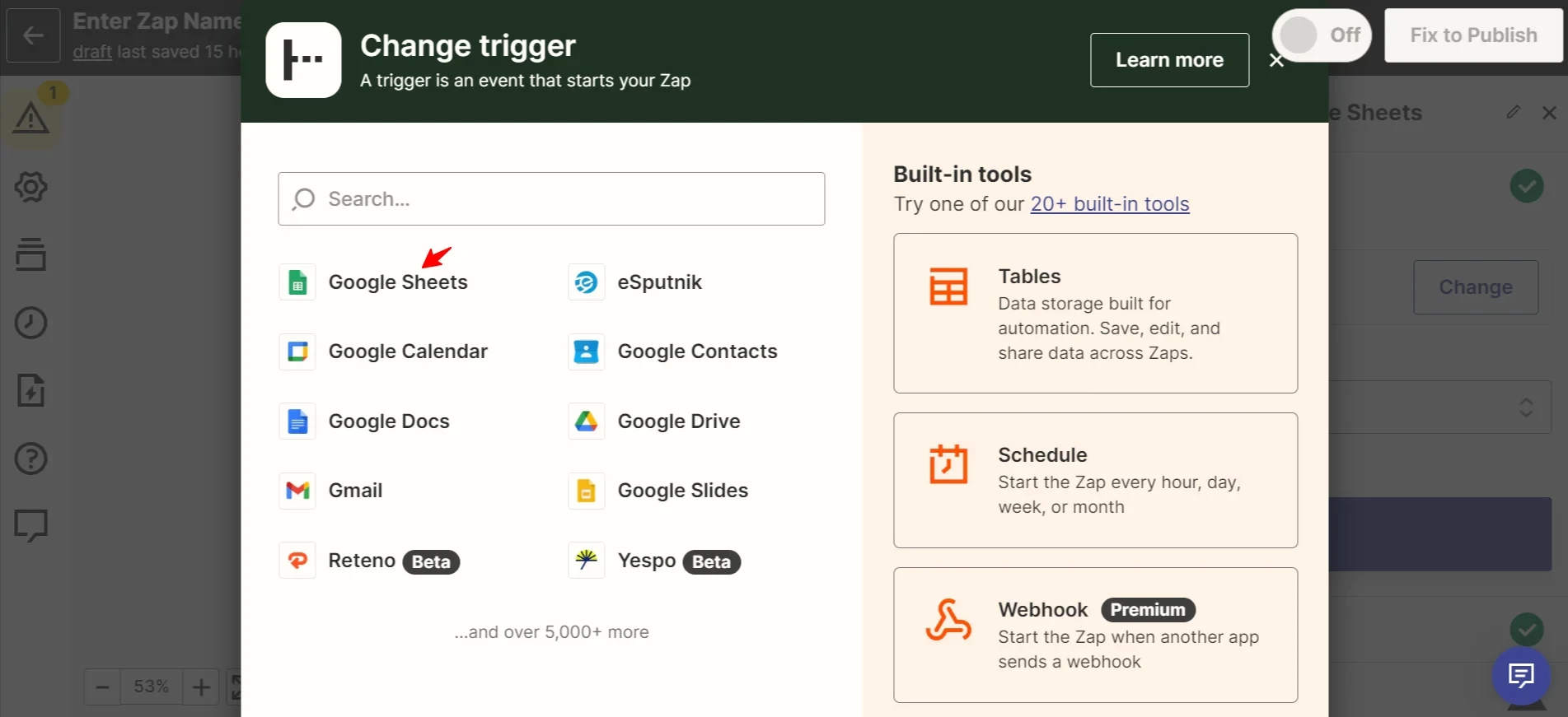 Google Sheets