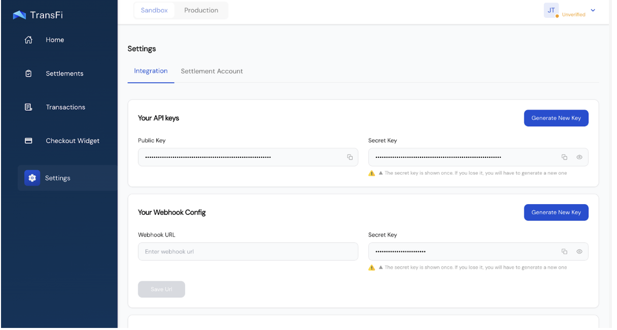 Sandbox Testing Options