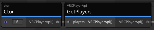 The bare minimum for a working call to GetPlayers. A better approach would be to construct VRCPlayerApi[] as a variable so you can reuse it.