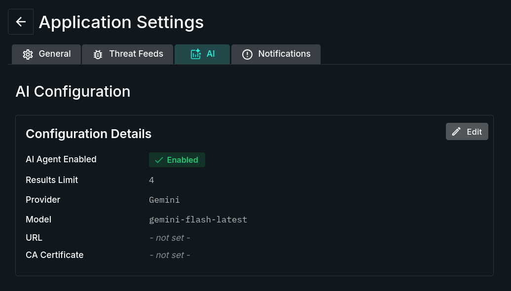 AI Configuration Tab