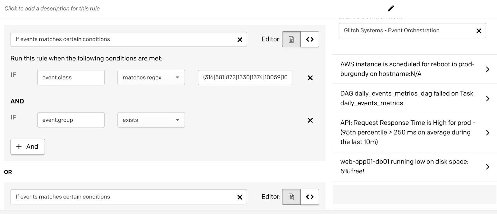 Configure routing rule