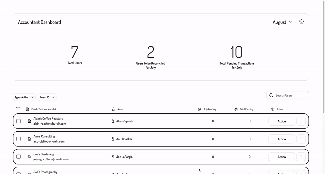 Bookkeeper UX Demo