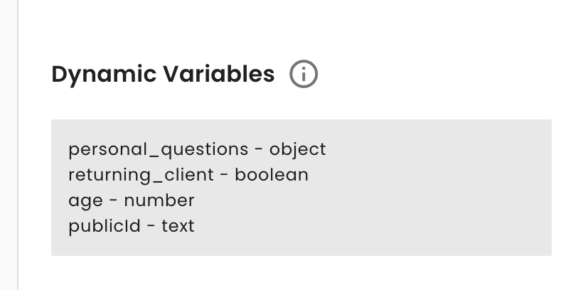 Pre-declared Dynamic Variables in Survey Settings