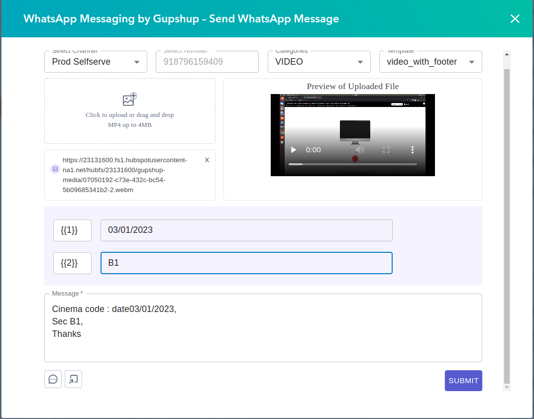 send video messages