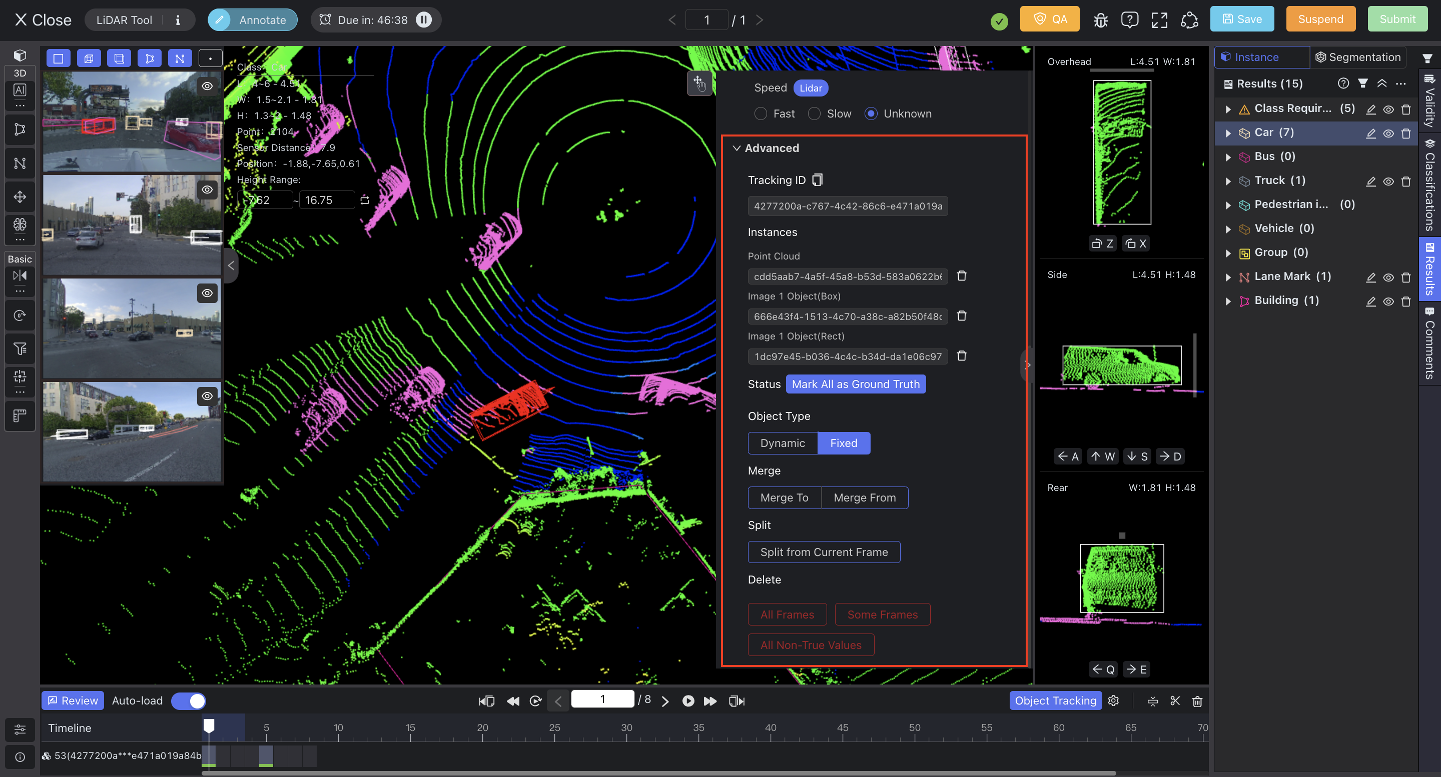 annotate data, data labeling, annotation tool, lidar fusion, point cloud, object detection, tracking object