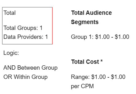**Display Total Groups and Data Providers**