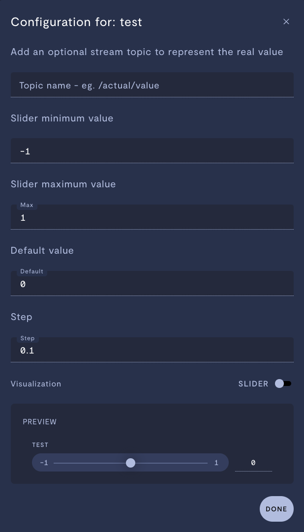 Configuring a real-time numeric control.