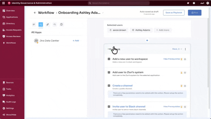 Slack app actions added.gif
