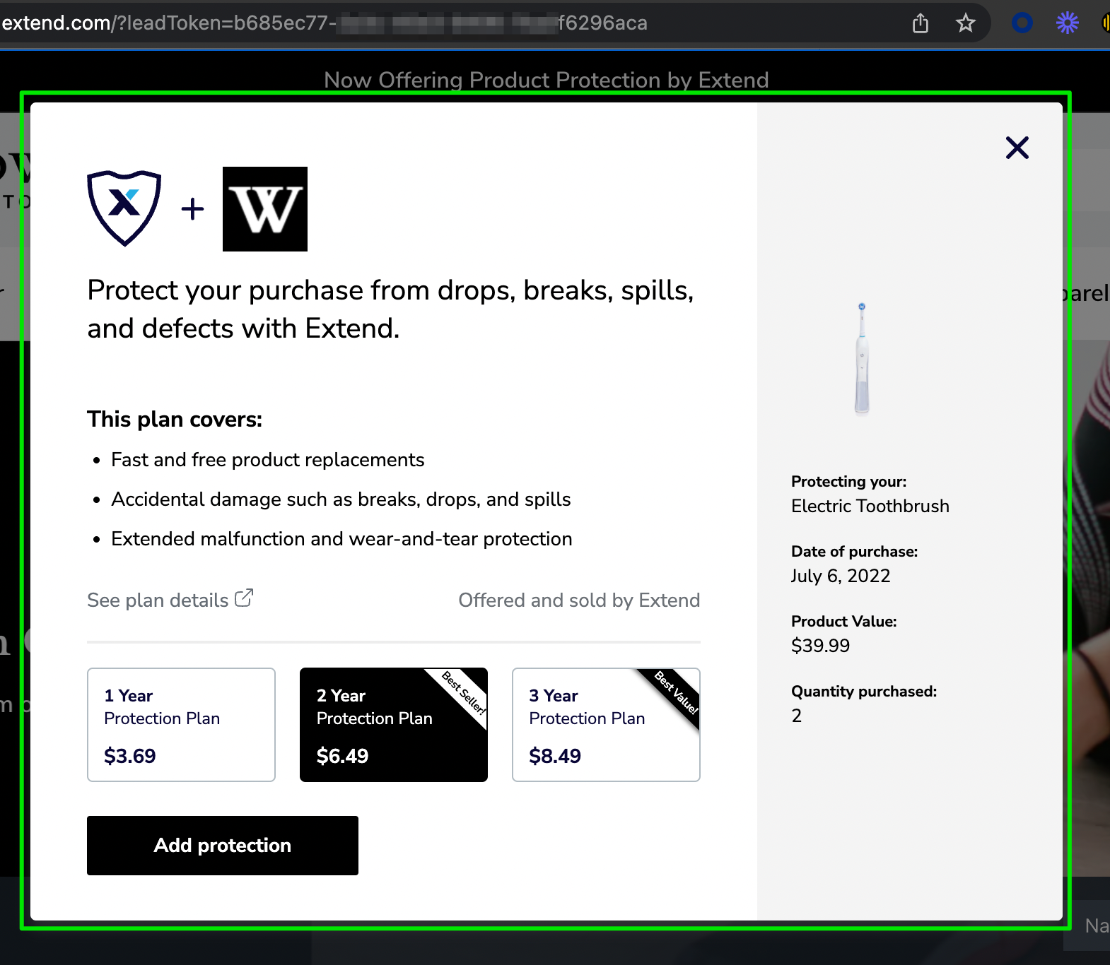 Aftermarket Modal Example