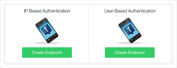 Select IP Based Authentication or User Based Authentication