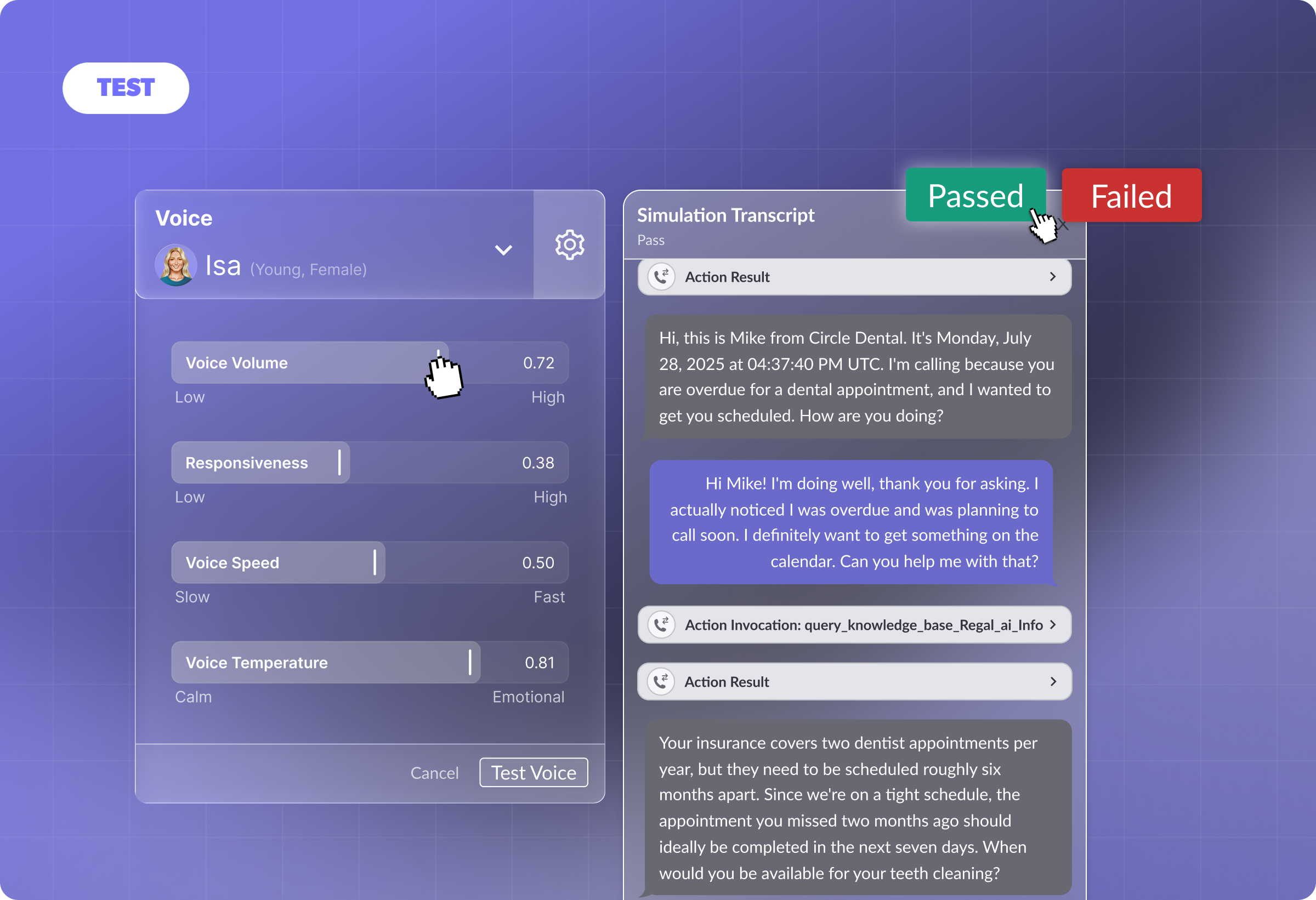 Testing AI Agents in Regal