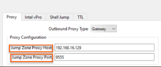 Image of the Proxy Configuration fields.
