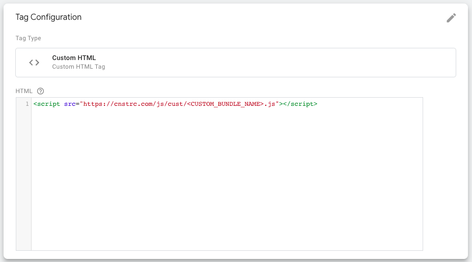 Loading the Constructor beacon via Google Tag Manager