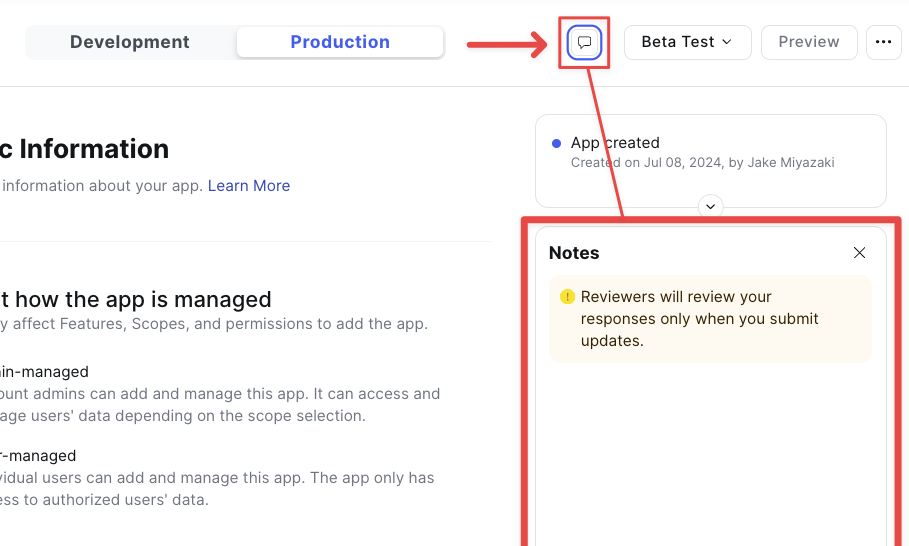 App Notes will tell you exactly why your app was rejected, and how to resolve any issues before resubmitting.