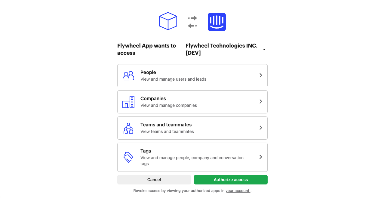 intercom permissions