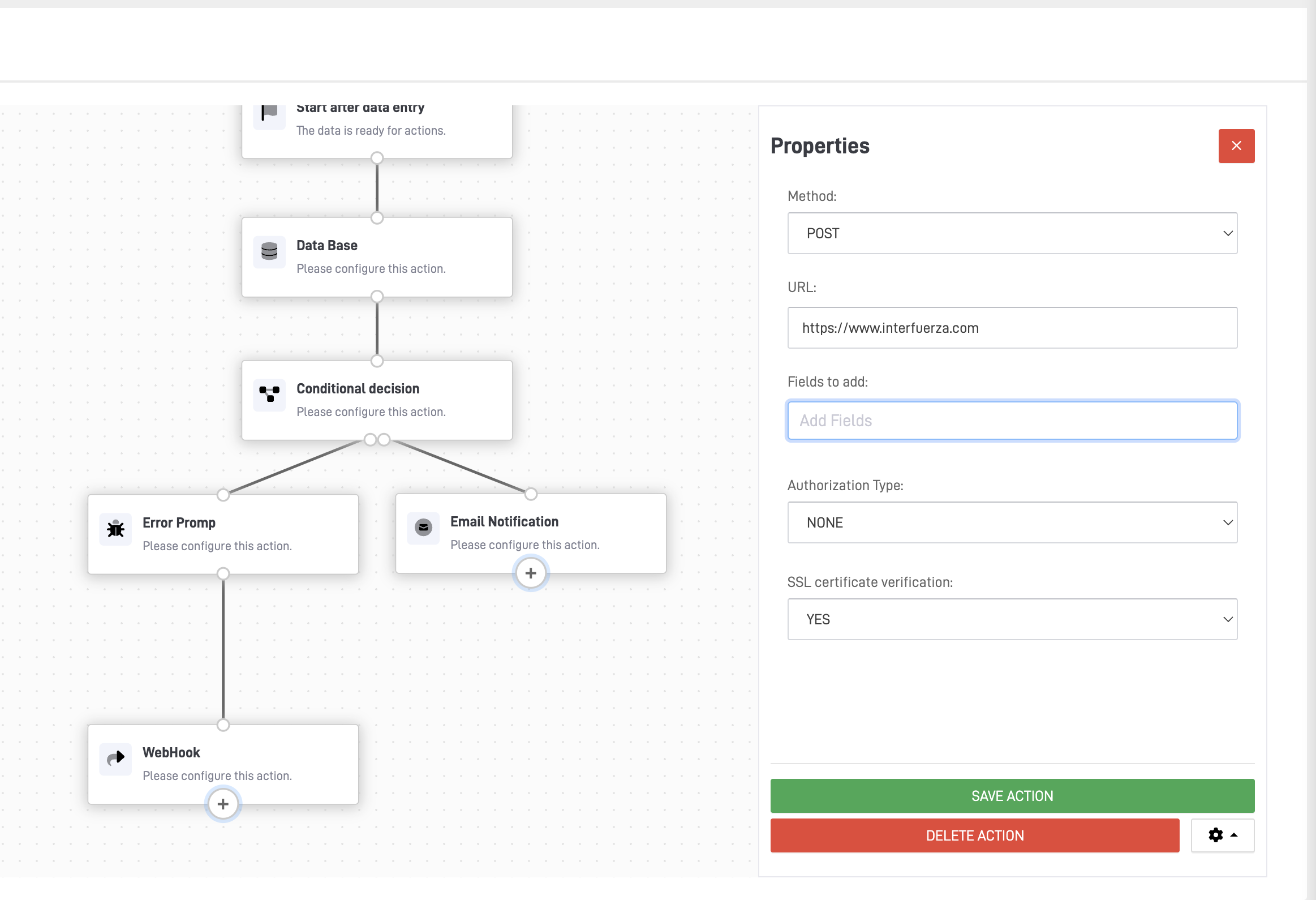 Node for WebHooks