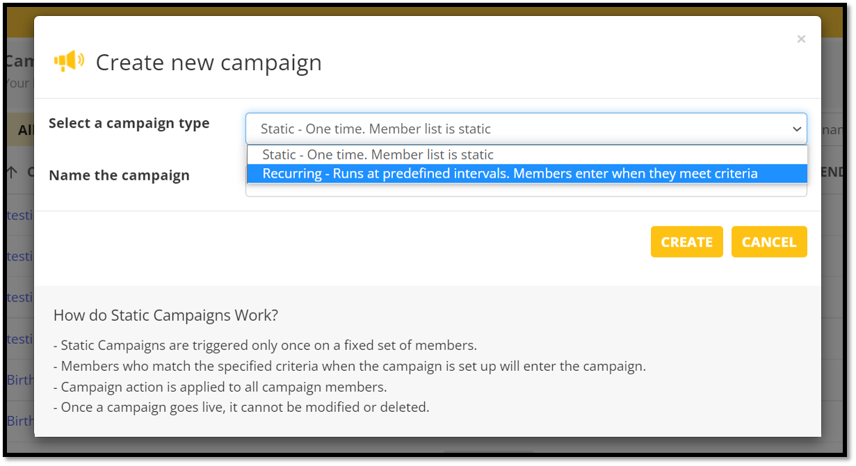 select campaign