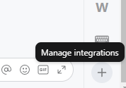 Manage integrations icon