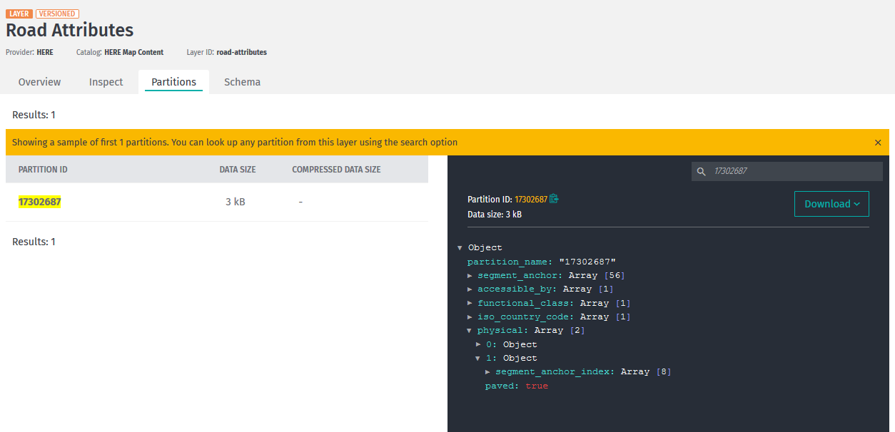 Input road attributes