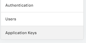 application keys