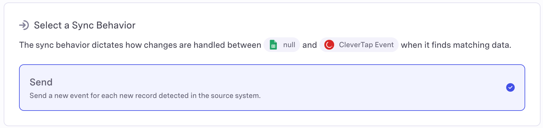 Sync Behavior