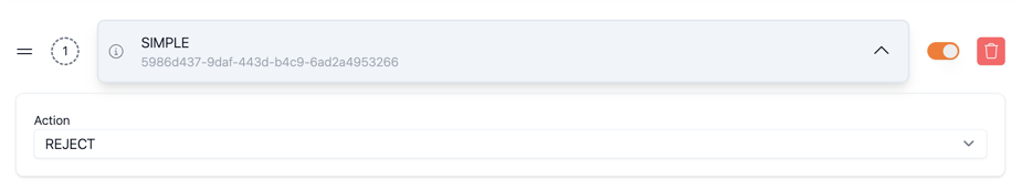 Simple Challenge rule configuration