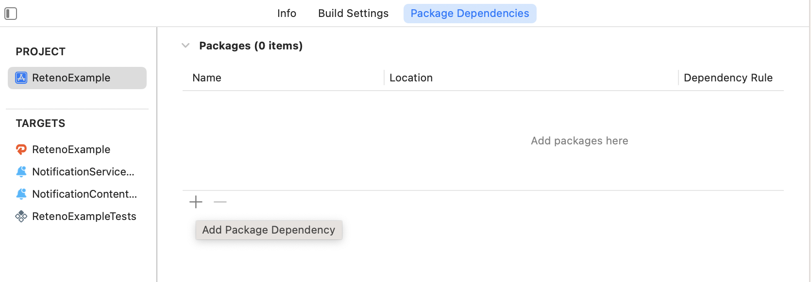 Package Dependencies