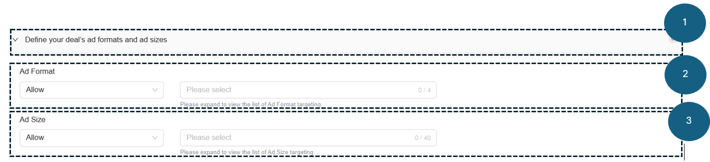 **Define your Deal's Ad Formats and Device Types**