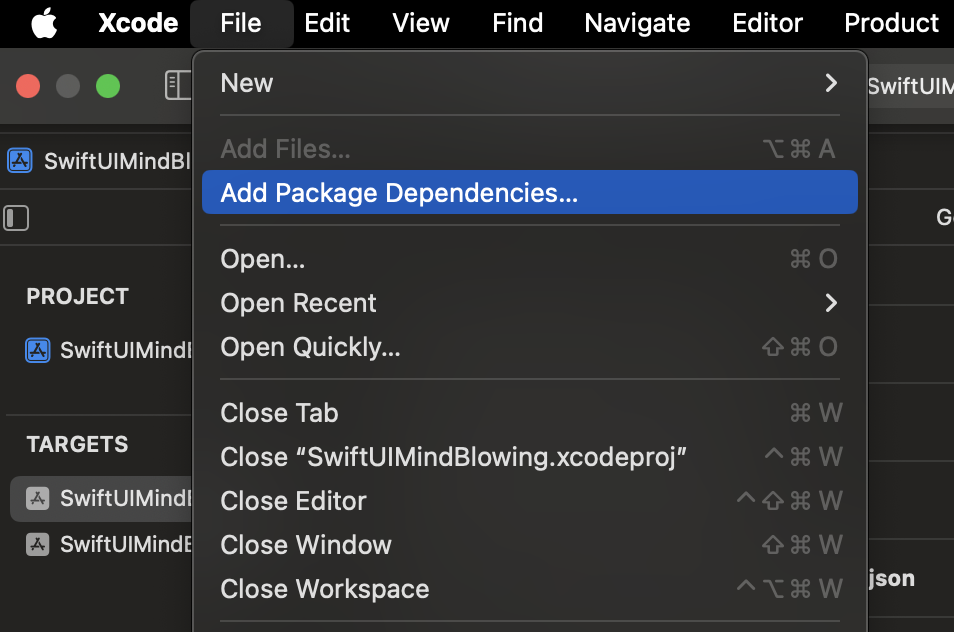 Add package dependencies