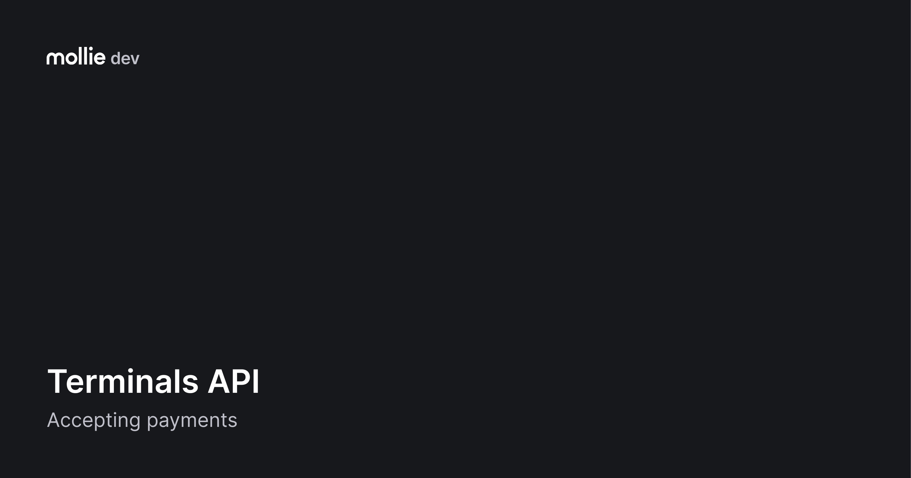 Terminals API | Mollie Documentation