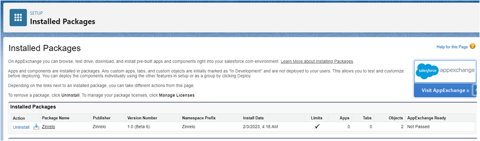 SFMC Zinrelo Integration