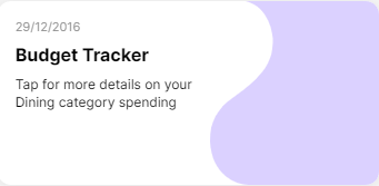 Example of Budget Tracker Teaser