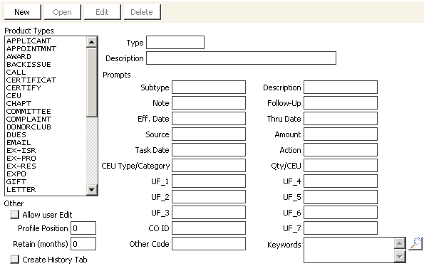 Desktop: Customers > Set up module > Activity types